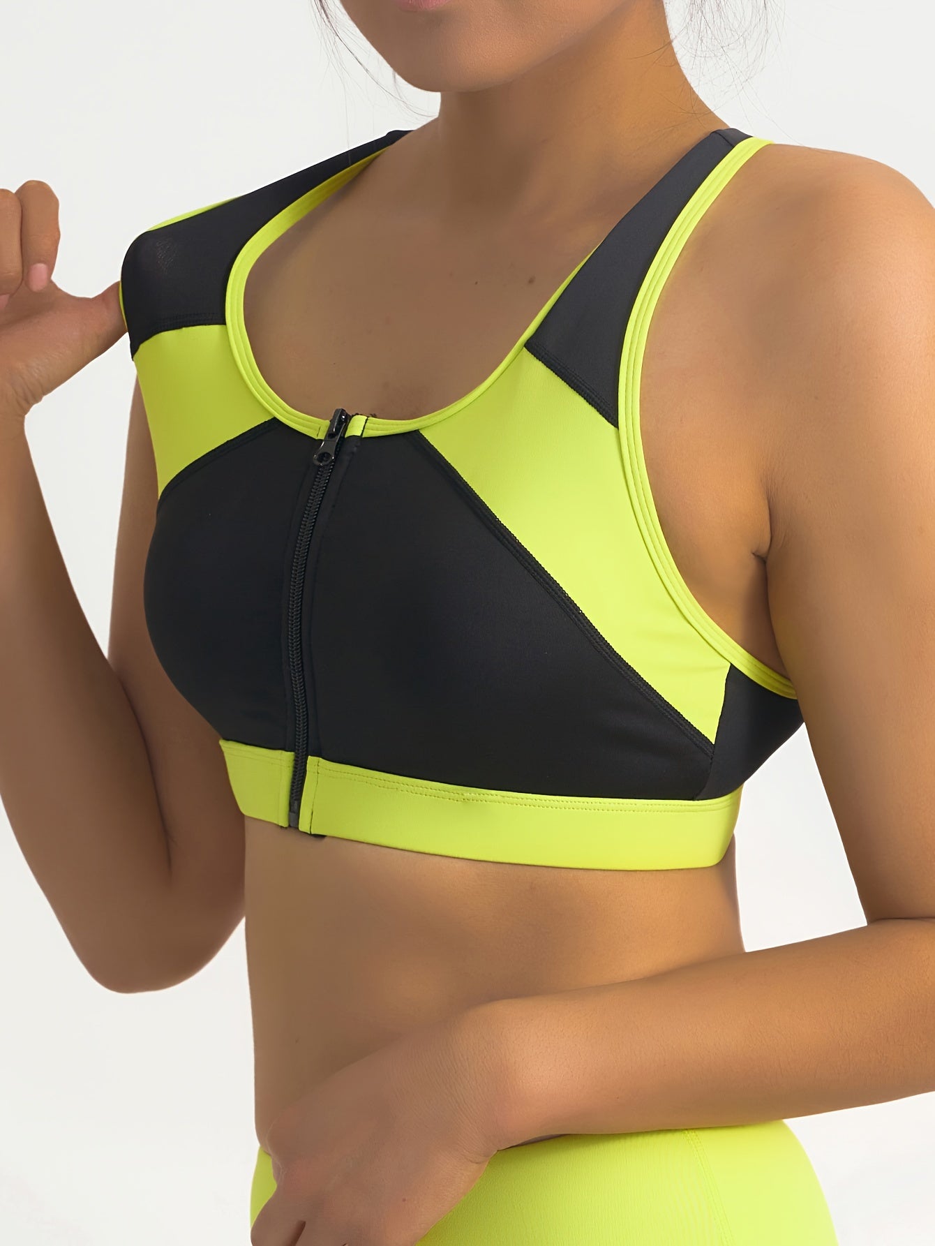 Top Deportivo Mujer | Cuello Redondo | Cremallera Delantera | Ticotrendy