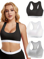 Conjunto 3 Tops Deportivos | Tirantes Anchos | Algodón Transpirable | Ticotrendy