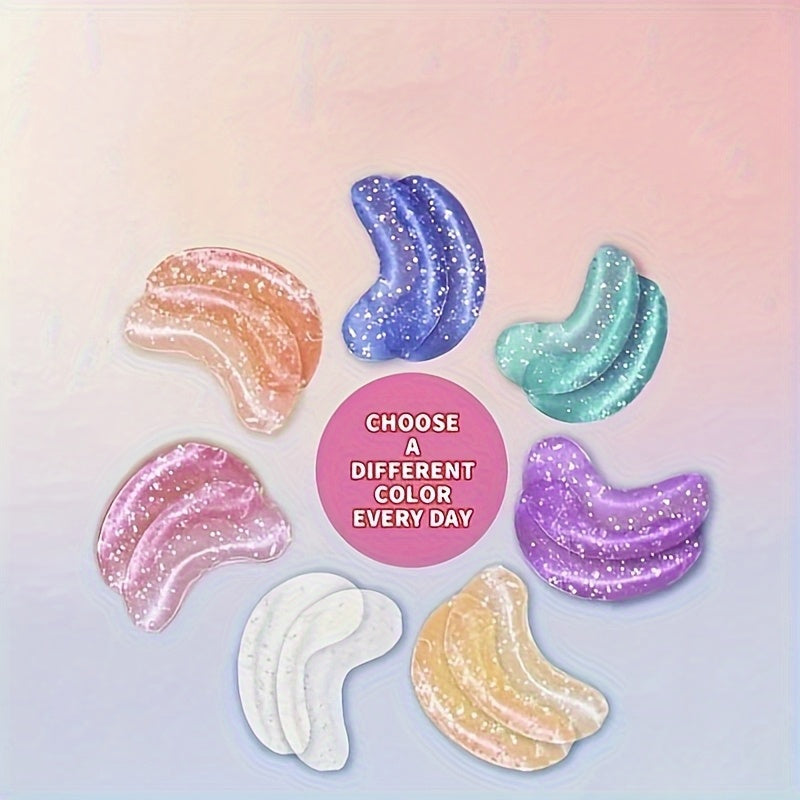 10-Pack (5-Pair Each) Gel Eye Patches & Ice Compress - Super Collagen, Dark Circle & Puffiness, Sensitive Beige, Color Options (Pink, Purple, Blue, Clear, Golden) - Post-Surgery,, Men & Women, Easy Application, Long-Lasting G