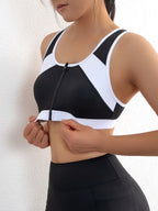 Top Deportivo Mujer | Cuello Redondo | Cremallera Delantera | Ticotrendy