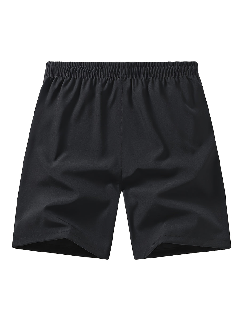 Pantalones Cortos Deportivos Hombre - Secado Rápido, Negro con Bolsillos Naranja, Cordón y Cremallera