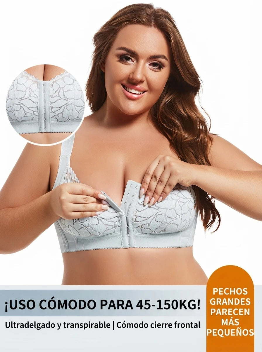 Sujetador Push-up Cierre Frontal | Sin Aros y Ajustable Tallas Grandes | Tico Trendy