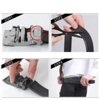 Cinturón Tico Cuero Auténtico Hebilla Automática Elegancia Casual