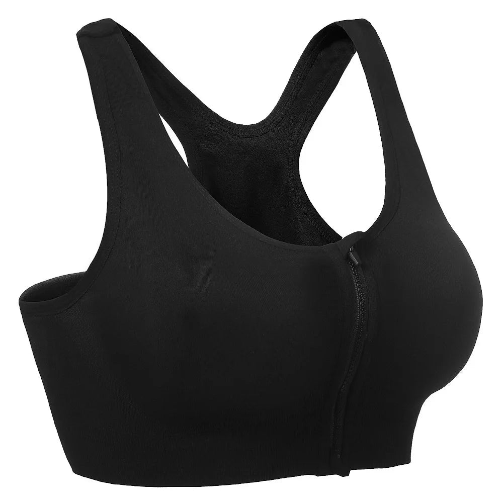 Top Deportivo para Mujer S-5XL | Cremallera Frontal y Push-up | Gimnasio y Yoga | Tico trendy