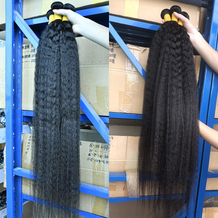 Extensiones de Cabello Remy Alianna, mechones de 30 pulgadas, cabello brasileño 100% humano, de alta calidad, 1/3/4 unidades