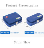 Caja enfriadora de insulina mega, bolsa de tamaño mediano, Estuche De Viaje de insulina para diabéticos con aislamiento portátil, bolsa de hielo de papel de aluminio de tela de nailon
