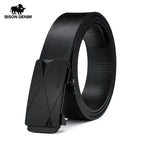 Cinturón De Cuero Para Negocios Hebilla Automática Elegancia Clásica Tica