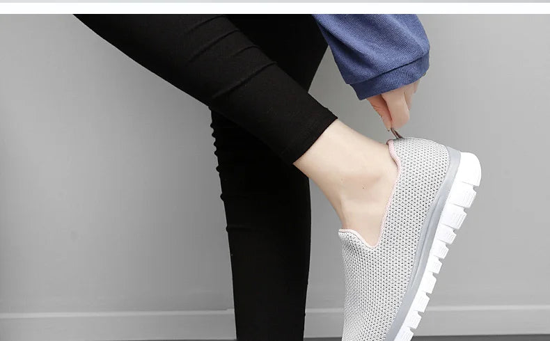 Zapatillas Deportivas Sin Cordones | Ligeras y Cómodas | Talla Grande | Verano