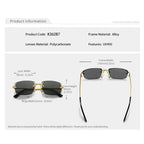 Gafas de Sol CATERSIDE | Cobre y Lentes Degradados Azules | Cuadradas Sin Montura | Lujo Unisex