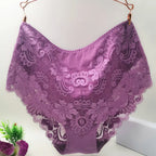 Bragas de Algodón con Encaje | Talla Grande 7XL