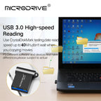 Unidad flash USB 3,0 de metal, 64GB, 128GB, USB Sticks, 32GB, 16GB, memoria mini USB 3,0 de alta velocidad, unidad Flash USB con llavero