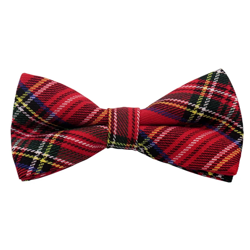 Pajarita De Cuadros Casual Elegante Accesorio Moda Tico