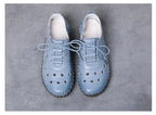 Zapatos Oxford de Diseñador | Cuero Partido | Transpirables | Cordones | Novedad