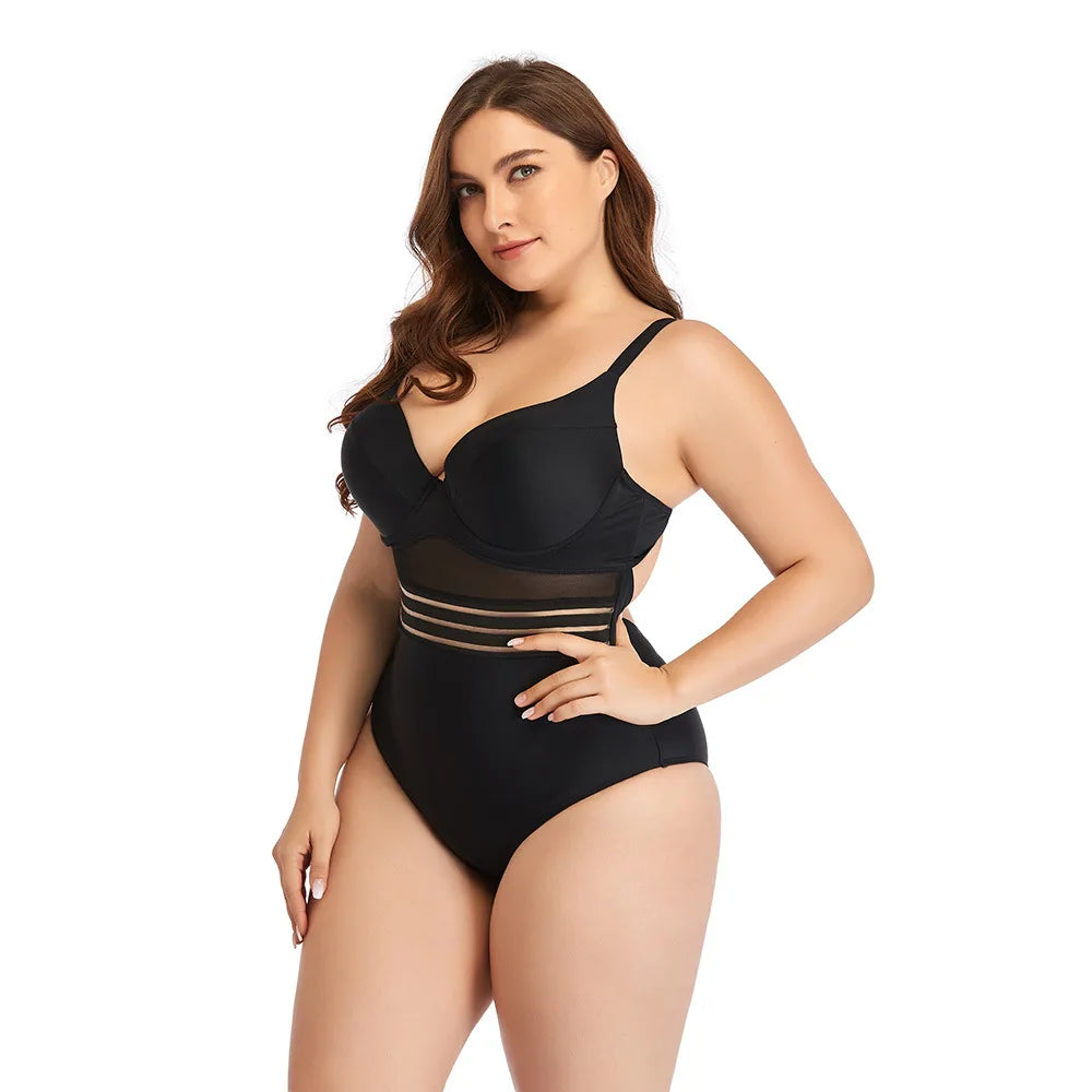 Traje de Baño Una Pieza Talla Grande | 3XL-XXL | Mujer