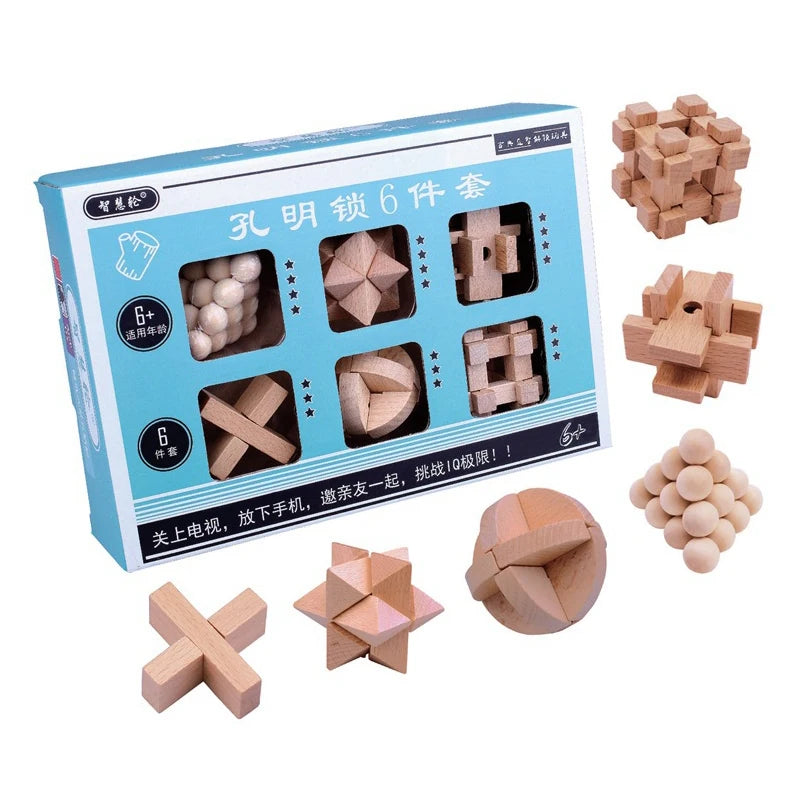 Juguete Rompecabezas 3D De Madera | Unisex Desafío Intelectual | Regalo Para Adultos