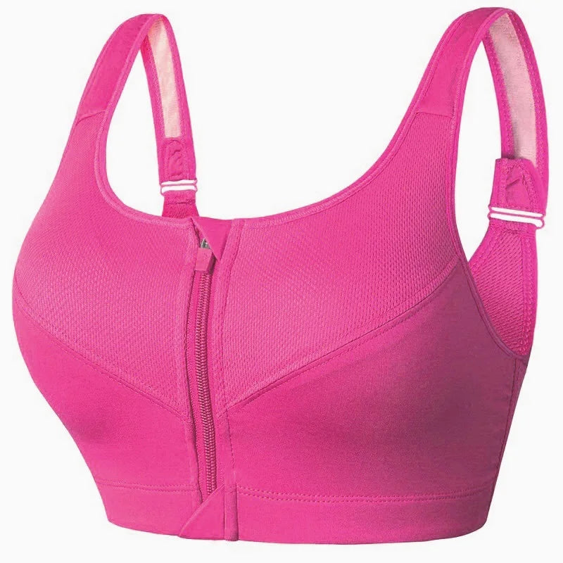 Top Deportivo para Mujer S-5XL | Cremallera Frontal y Push-up | Gimnasio y Yoga | Tico trendy