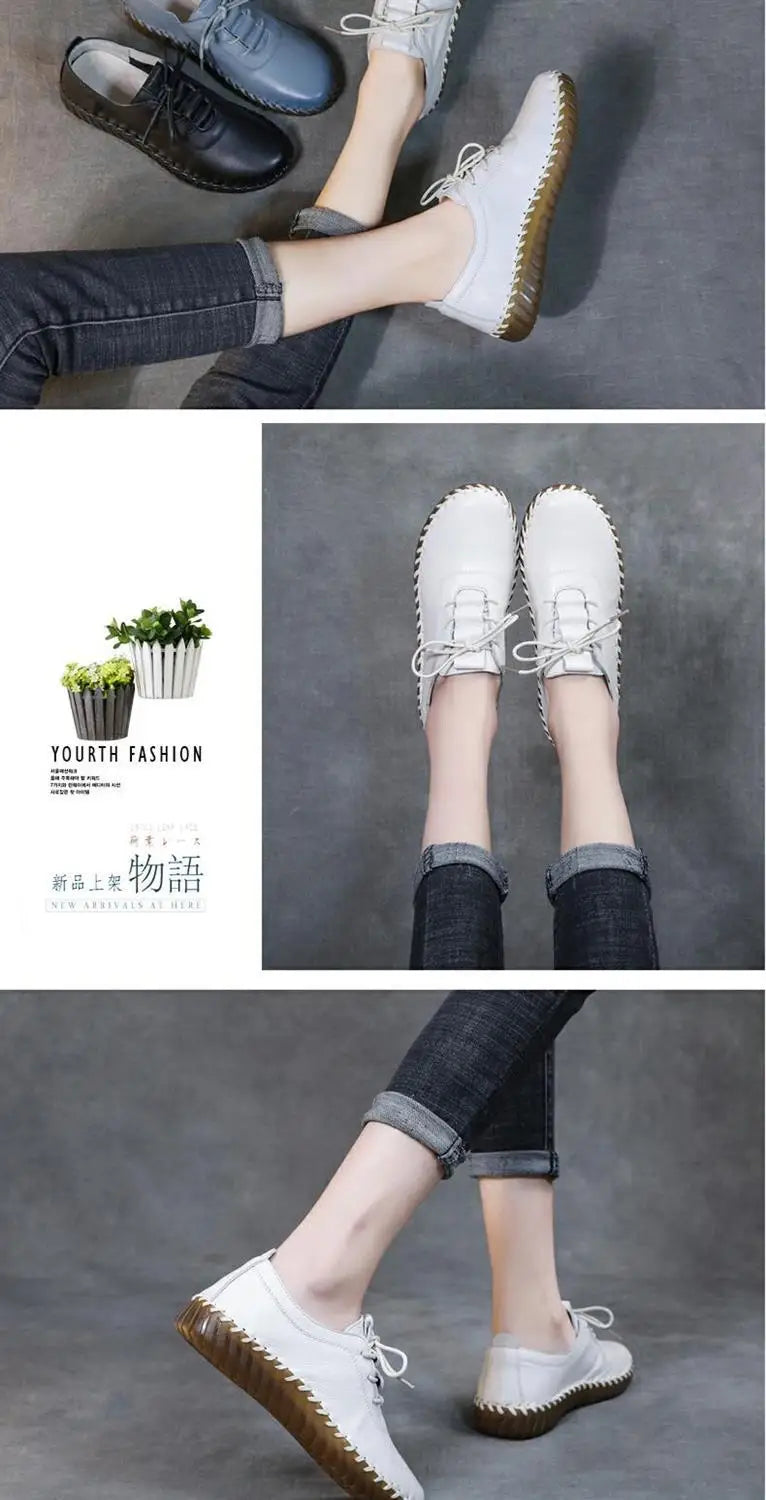 Zapatos Oxford de Diseñador | Cuero Partido | Transpirables | Cordones | Novedad