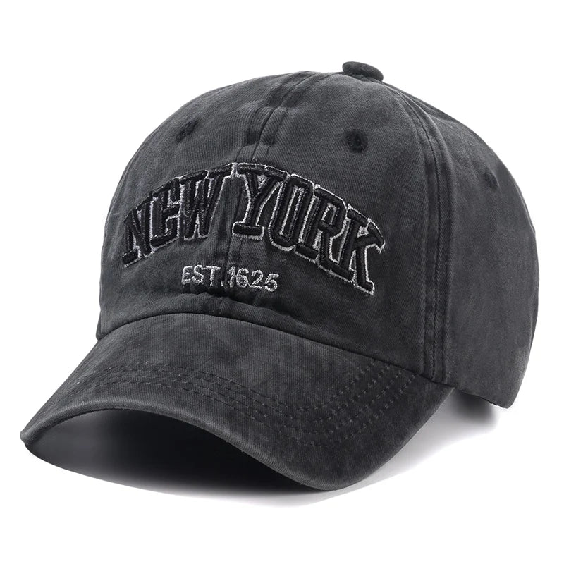 Gorra de Béisbol Retro Unisex | Bordado de Letras | Estilo Vaquero Hip Hop | Algodón
