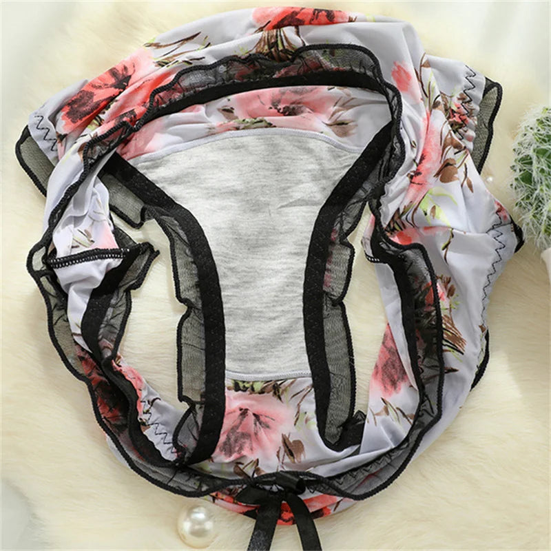 Bragas con Volantes y Lazo Floral | Talla Grande
