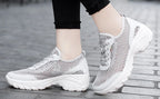 Zapatillas de Malla Hueca con Cordones | Plataforma EVA | Ligeras y Transpirables | Verano