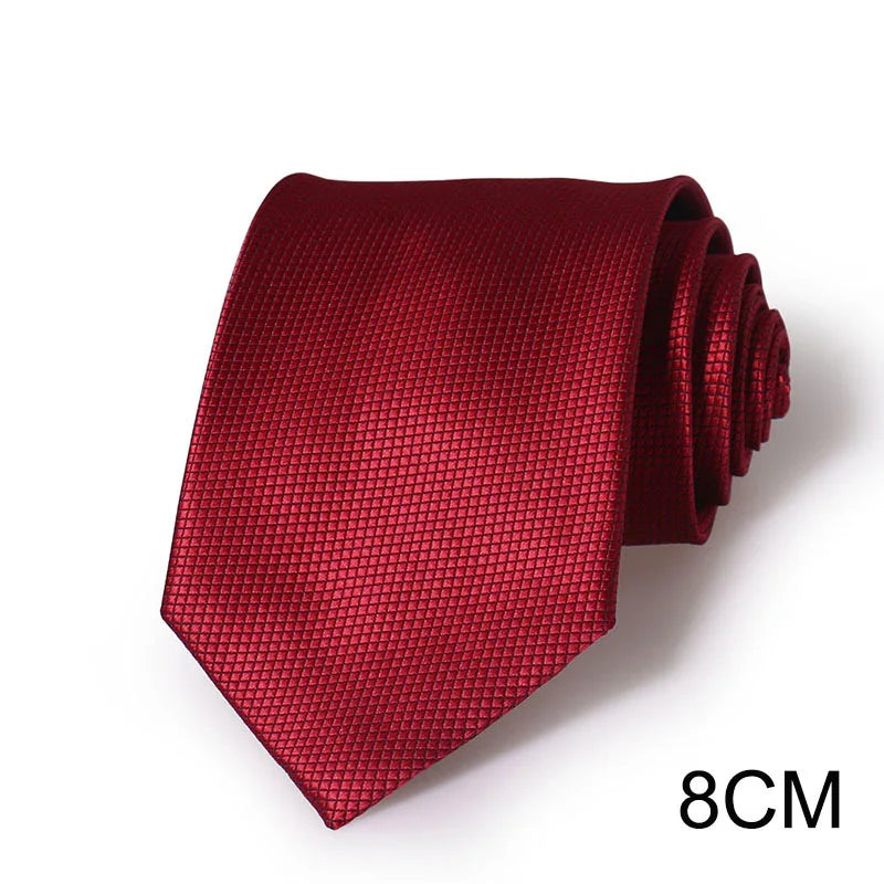 Corbata Jacquard Azul Oscuro Para Hombres Negocios Estilo Tico Elegante