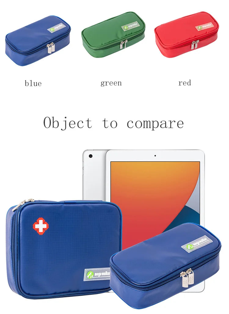Caja enfriadora de insulina mega, bolsa de tamaño mediano, Estuche De Viaje de insulina para diabéticos con aislamiento portátil, bolsa de hielo de papel de aluminio de tela de nailon