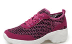 Zapatillas de Malla Hueca con Cordones | Plataforma EVA | Ligeras y Transpirables | Verano