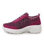 Zapatillas de Malla Hueca con Cordones | Plataforma EVA | Ligeras y Transpirables | Verano
