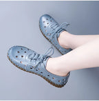 Zapatos Oxford de Diseñador | Cuero Partido | Transpirables | Cordones | Novedad