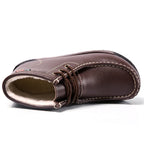 Botas Botines de Cuero Genuino para Mujer Tobillera Invierno Plataforma