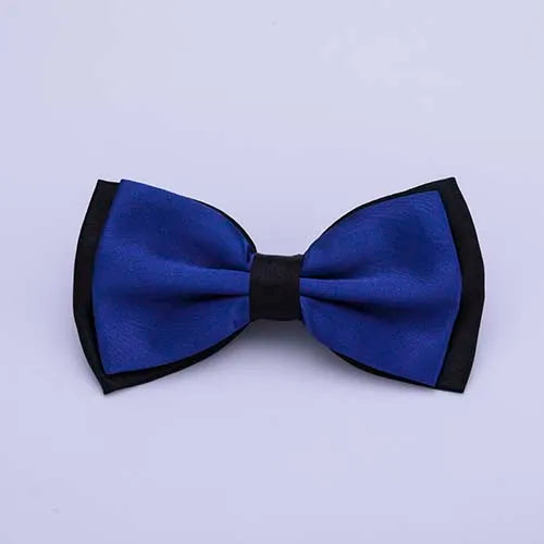Pajarita ajustada para hombre, pajarita clásica de color negro y dorado, color rojo, verde, rosa, azul y blanco