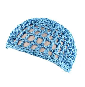 Nueva redecilla de punto suave para el cabello, gorro de redecilla de punto de rayón, gorro para el cuidado del cabello, cubierta nocturna para dormir de ganchillo, turbantes, accesorios de herramientas de estilismo