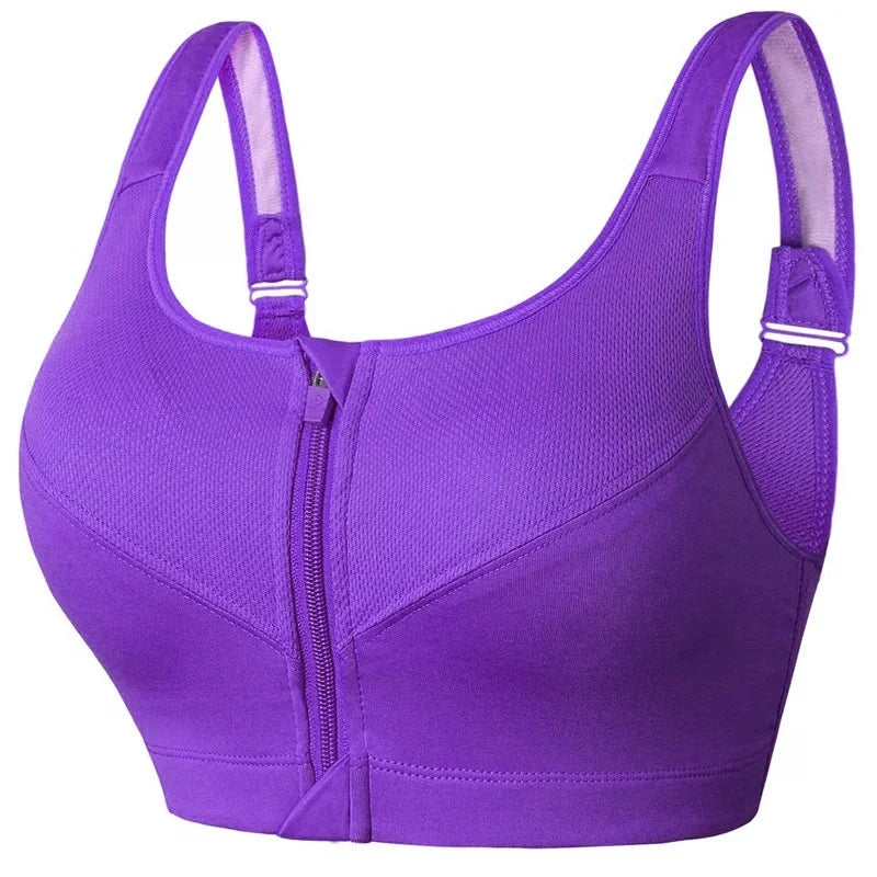 Top Deportivo para Mujer S-5XL | Cremallera Frontal y Push-up | Gimnasio y Yoga | Tico trendy