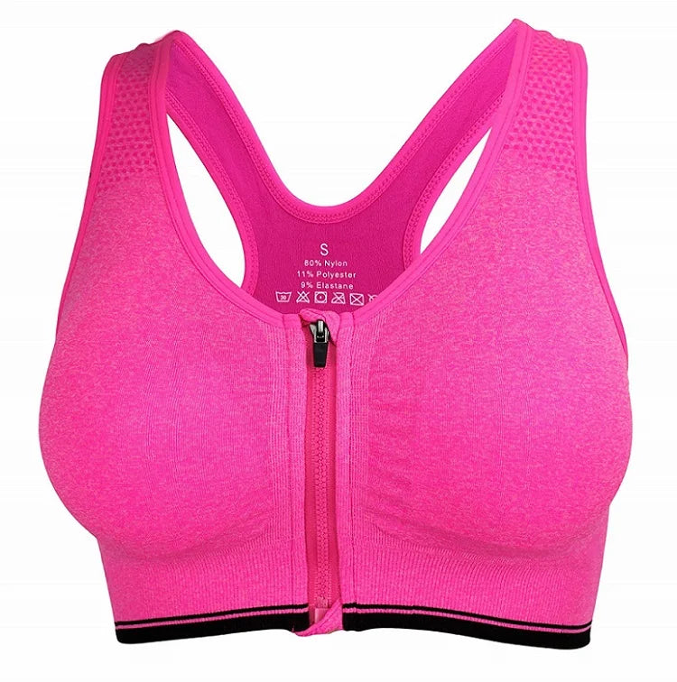 Top Deportivo para Mujer S-5XL | Cremallera Frontal y Push-up | Gimnasio y Yoga | Tico trendy