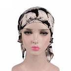 Nueva bufanda musulmana de bambú preatada, gorro de quimio para mujer, turbante para mujer, sombrero, pañuelo para la cabeza, pañuelos para el cáncer, accesorios para el cabello