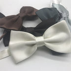 Pajarita ajustada para hombre, pajarita clásica de color negro y dorado, color rojo, verde, rosa, azul y blanco