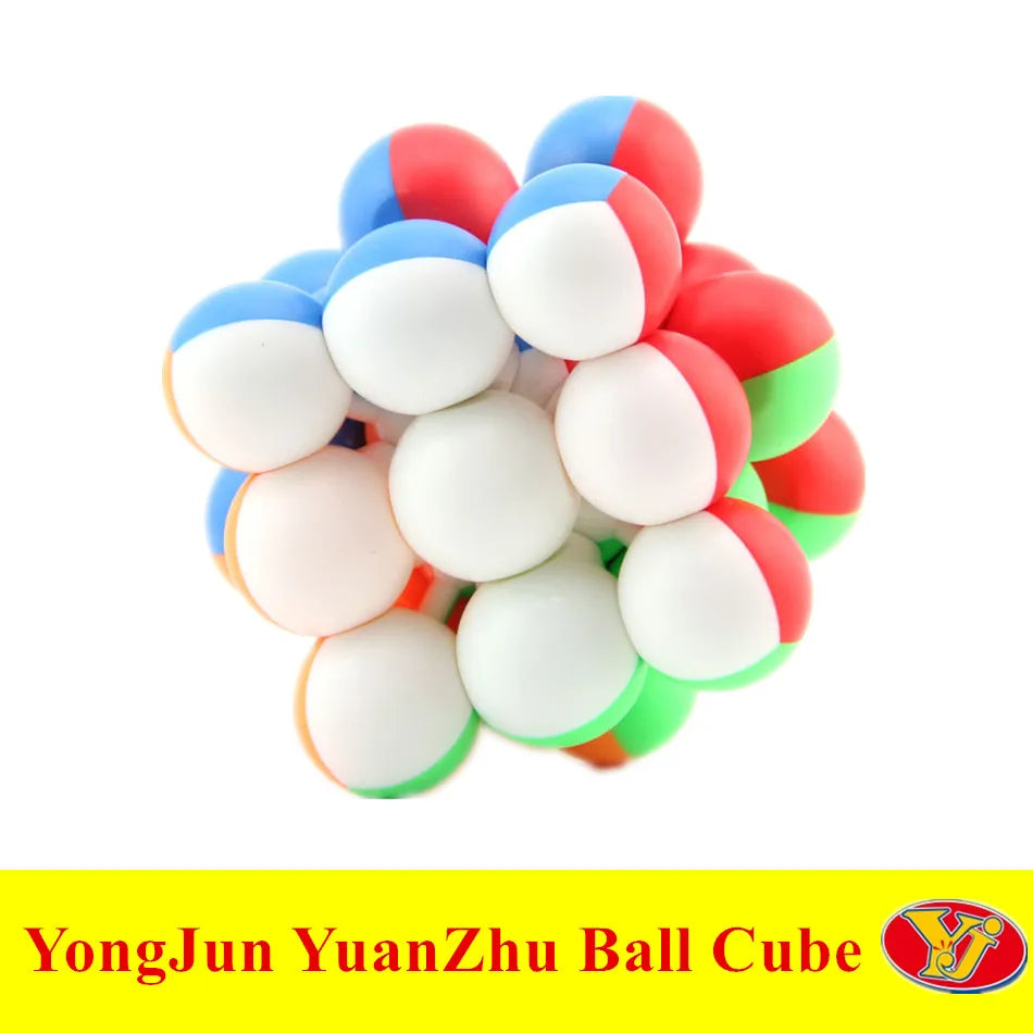 YuanZhu-Cubo mágico educativo para niños, juguete de rompecabezas, Cubo mágico ABS, YJ Little Ball 3x3, 3x3