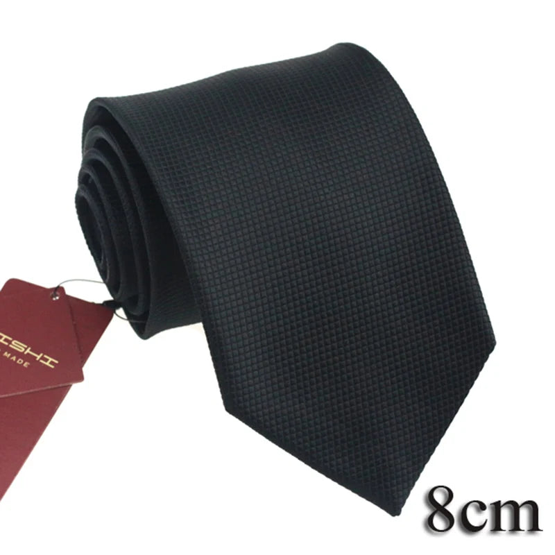 Corbata Jacquard Azul Oscuro Para Hombres Negocios Estilo Tico Elegante