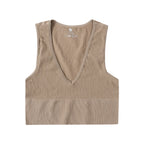 Top Corto Verano | Cuello V | Canesú Acanalado | Ticotrendy