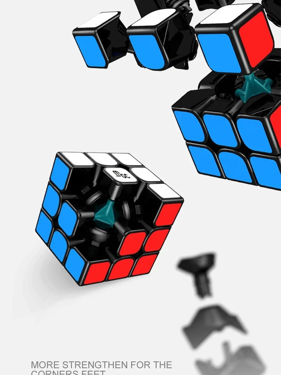 Yj MGC-cubo mágico magnético, 3x3x3, cubos de velocidad, núcleo negro, rompecabezas, juguetes, regalo para niños y adultos, juego de cubo profesional