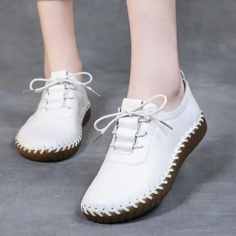Zapatos Oxford de Diseñador | Cuero Partido | Transpirables | Cordones | Novedad