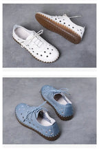 Zapatos Oxford de Diseñador | Cuero Partido | Transpirables | Cordones | Novedad