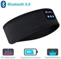 Auriculares Bluetooth para dormir, diadema deportiva, finos, suaves, elásticos, cómodos, inalámbricos, para música, máscara para ojos para dormir lateral