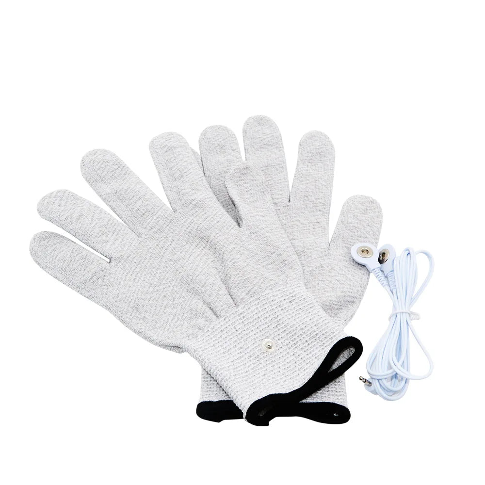 Guantes de Masaje de Fisioterapia Tens con Electrochoque Eléctrico