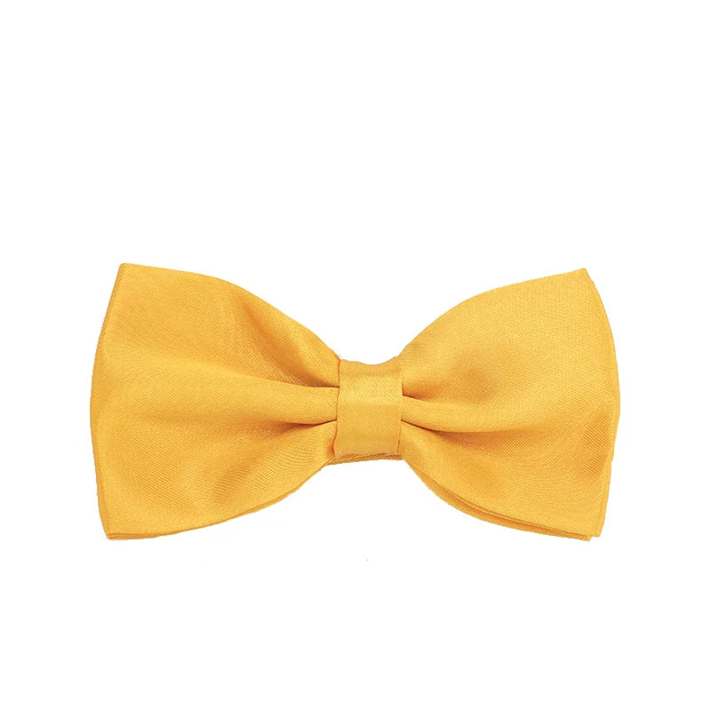 Pajarita ajustada para hombre, pajarita clásica de color negro y dorado, color rojo, verde, rosa, azul y blanco