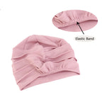 Gorro respirable para mujer, turbante Hijabs para mujer, gorro de tela elástica para la cabeza, gorro suave con volantes para quimio contra el cáncer, bufanda musulmana, venta al por mayor