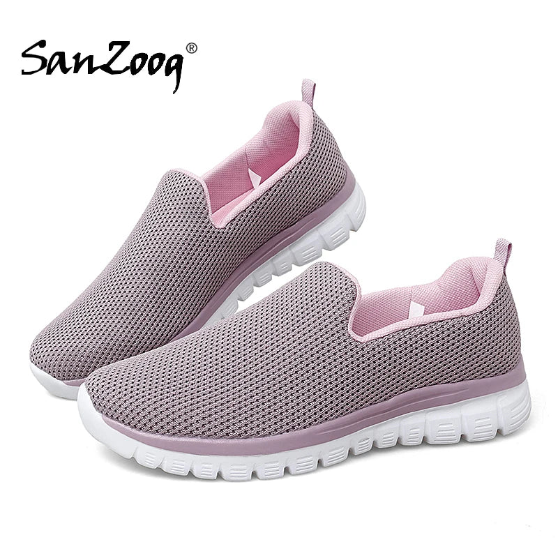 Zapatillas Deportivas Sin Cordones | Ligeras y Cómodas | Talla Grande | Verano