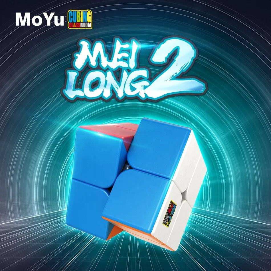 Moyu MeiLong Mini Pocket Cube Speed 2x2 Magic Cube Profession Puzzle Cube, educación para niños, juguetes para juegos, regalo