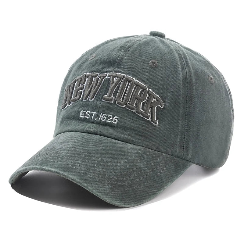 Gorra de Béisbol Retro Unisex | Bordado de Letras | Estilo Vaquero Hip Hop | Algodón