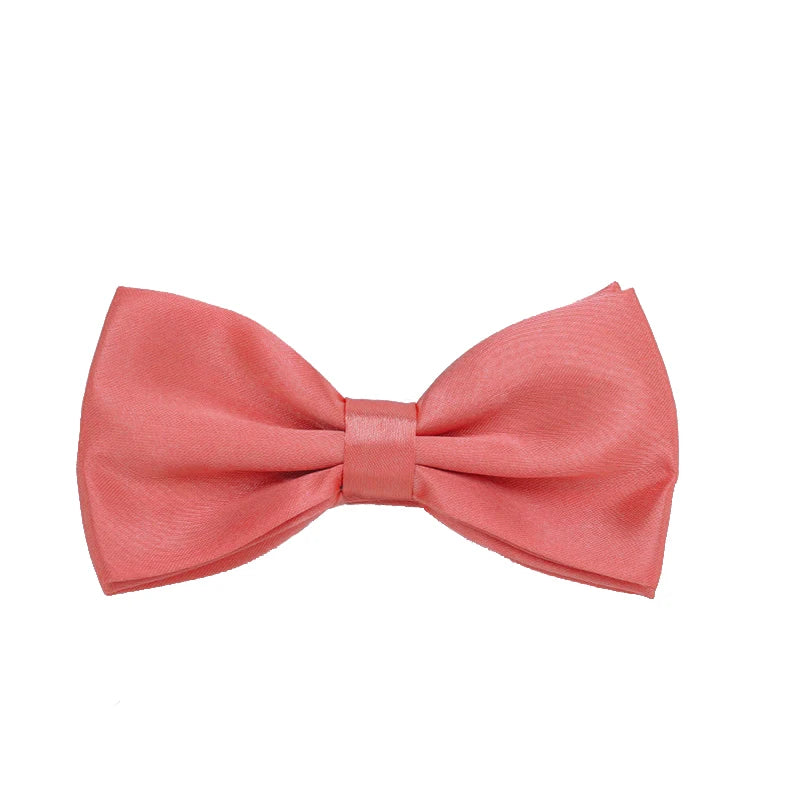 Pajarita ajustada para hombre, pajarita clásica de color negro y dorado, color rojo, verde, rosa, azul y blanco
